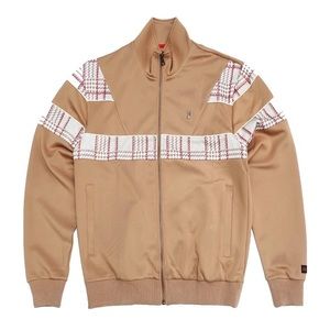 MAKOBI POLYPLAID M2780 TRACK JACKET KHAKI ONLY